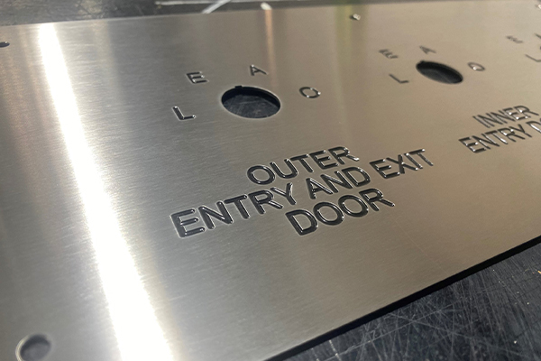 control panel marking control panel marking